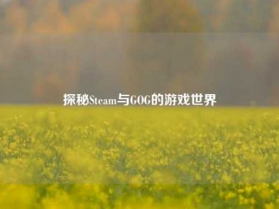 探秘Steam与GOG的游戏世界