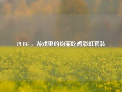 PUBG ，游戏里的绚丽吃鸡彩虹套装