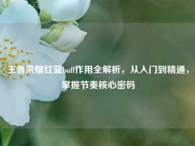 王者荣耀红蓝buff作用全解析，从入门到精通，掌握节奏核心密码