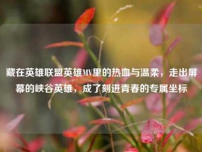 藏在英雄联盟英雄MV里的热血与温柔，走出屏幕的峡谷英雄，成了刻进青春的专属坐标