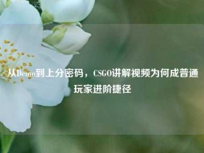 从Demo到上分密码，CSGO讲解视频为何成普通玩家进阶捷径