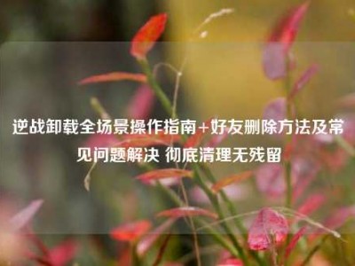 逆战卸载全场景操作指南+好友删除方法及常见问题解决 彻底清理无残留