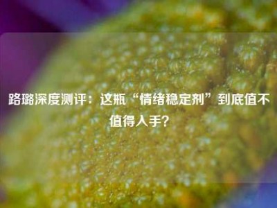 路璐深度测评：这瓶“情绪稳定剂”到底值不值得入手？