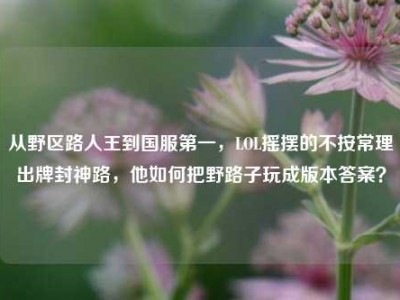 从野区路人王到国服第一，LOL摇摆的不按常理出牌封神路，他如何把野路子玩成版本答案？