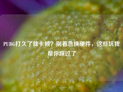 PUBG打久了就卡顿？别着急换硬件，这些坑我帮你踩过了