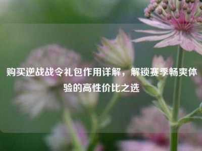 购买逆战战令礼包作用详解，解锁赛季畅爽体验的高性价比之选