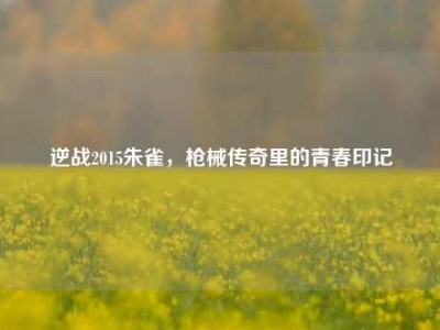 逆战2015朱雀，枪械传奇里的青春印记