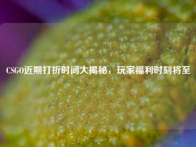 CSGO近期打折时间大揭秘，玩家福利时刻将至