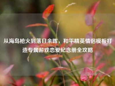 从海岛枪火到落日余晖，和平精英情侣模板打造专属游戏恋爱纪念册全攻略