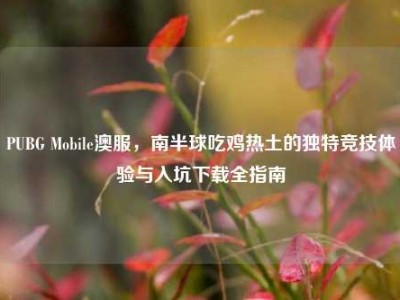 PUBG Mobile澳服，南半球吃鸡热土的独特竞技体验与入坑下载全指南