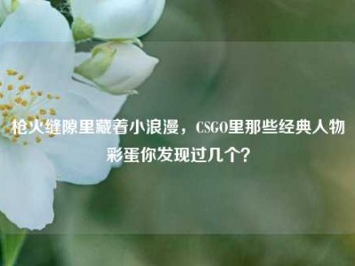 枪火缝隙里藏着小浪漫，CSGO里那些经典人物彩蛋你发现过几个？