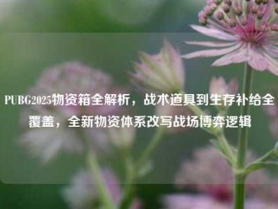 PUBG2025物资箱全解析，战术道具到生存补给全覆盖，全新物资体系改写战场博弈逻辑