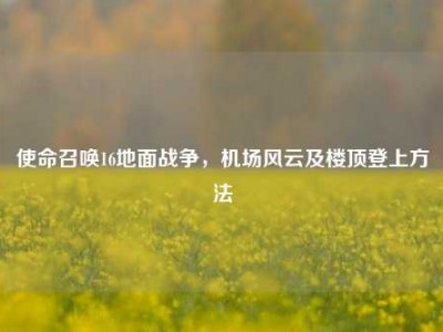 使命召唤16地面战争，机场风云及楼顶登上方法