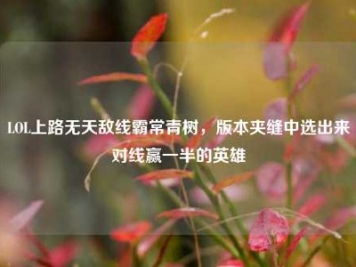 LOL上路无天敌线霸常青树，版本夹缝中选出来对线赢一半的英雄