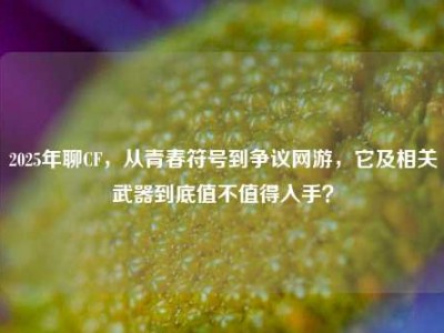 2025年聊CF，从青春符号到争议网游，它及相关武器到底值不值得入手？