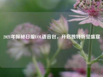 2021年探秘日服LOL语音包，开启独特听觉盛宴