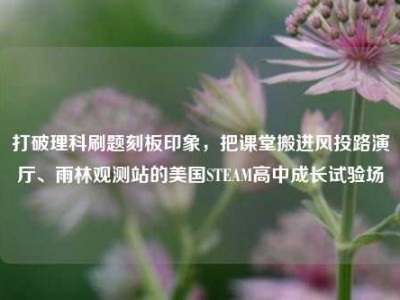 打破理科刷题刻板印象，把课堂搬进风投路演厅、雨林观测站的美国STEAM高中成长试验场