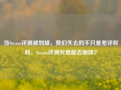 当Steam评测被划掉，我们失去的不只是差评权利，Steam评测究竟能否删除？