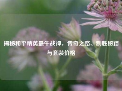 揭秘和平精英最牛战神，传奇之路、制胜秘籍与套装价格