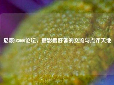 尼康D3000论坛，摄影爱好者的交流与点评天地