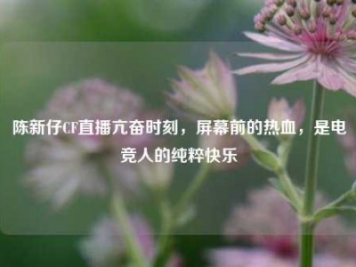 陈新仔CF直播亢奋时刻，屏幕前的热血，是电竞人的纯粹快乐