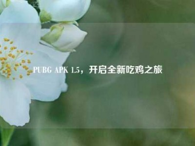 PUBG APK 1.5，开启全新吃鸡之旅