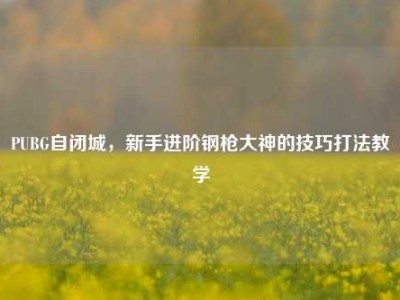 PUBG自闭城，新手进阶钢枪大神的技巧打法教学