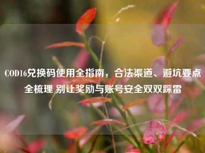 COD16兑换码使用全指南，合法渠道、避坑要点全梳理 别让奖励与账号安全双双踩雷