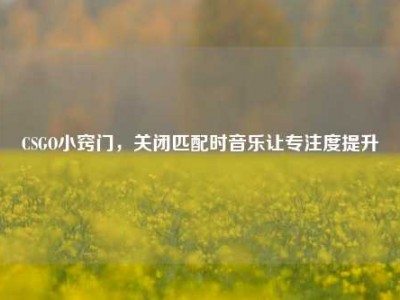 CSGO小窍门，关闭匹配时音乐让专注度提升