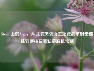 Steam上的Argo，从武装突袭衍生免费战术射击遗珠到硬核玩家私藏联机宝藏