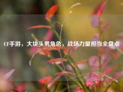 CF手游，大块头男角色，战场力量担当全盘点