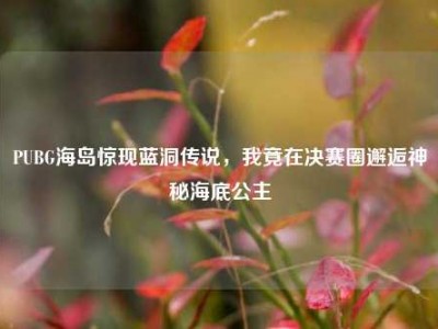 PUBG海岛惊现蓝洞传说，我竟在决赛圈邂逅神秘海底公主