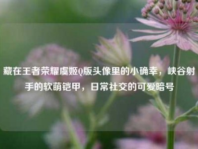 藏在王者荣耀虞姬Q版头像里的小确幸，峡谷射手的软萌铠甲，日常社交的可爱暗号