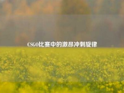 CSGO比赛中的激昂冲刺旋律
