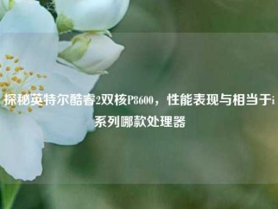 探秘英特尔酷睿2双核P8600，性能表现与相当于i系列哪款处理器