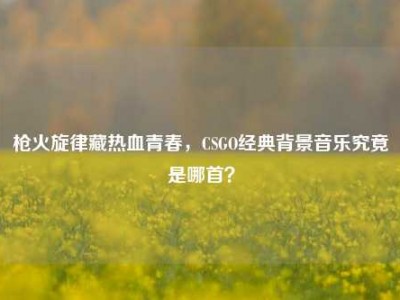 枪火旋律藏热血青春，CSGO经典背景音乐究竟是哪首？