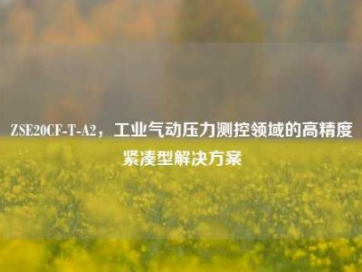ZSE20CF-T-A2，工业气动压力测控领域的高精度紧凑型解决方案