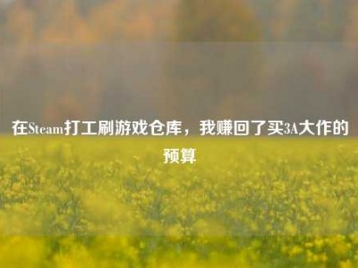 在Steam打工刷游戏仓库，我赚回了买3A大作的预算