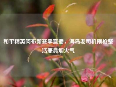 和平精英阿布新赛季直播，海岛老司机刚枪整活兼具烟火气