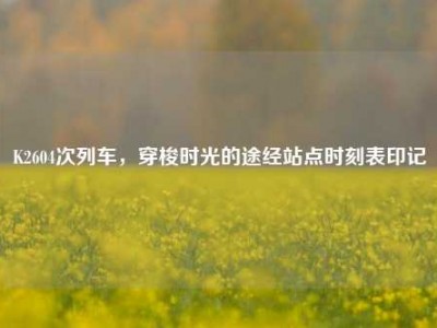 K2604次列车，穿梭时光的途经站点时刻表印记