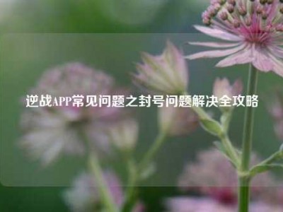 逆战APP常见问题之封号问题解决全攻略