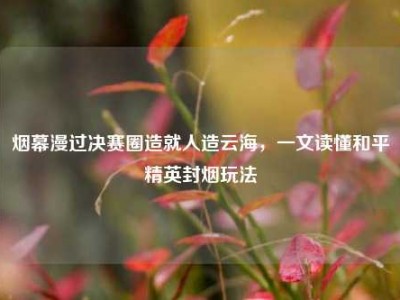 烟幕漫过决赛圈造就人造云海，一文读懂和平精英封烟玩法