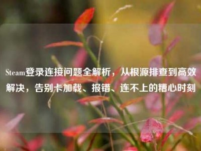 Steam登录连接问题全解析，从根源排查到高效解决，告别卡加载、报错、连不上的糟心时刻