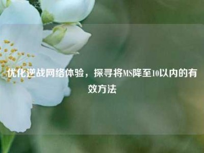 优化逆战网络体验，探寻将MS降至10以内的有效方法