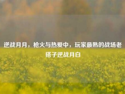 逆战月月，枪火与热爱中，玩家最熟的战场老搭子逆战月白