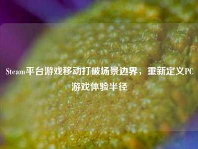 Steam平台游戏移动打破场景边界，重新定义PC游戏体验半径