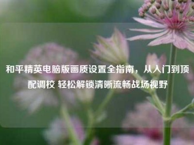 和平精英电脑版画质设置全指南，从入门到顶配调校 轻松解锁清晰流畅战场视野