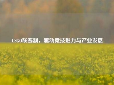 CSGO联赛制，驱动竞技魅力与产业发展