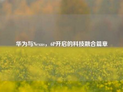 华为与Nexus，6P开启的科技融合篇章