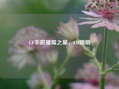 CF手游璀璨之星，CH明明